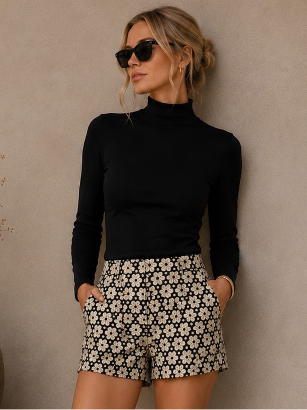 Madewell 1937 100% Cotton Retro Daisy Floral Print Tailored Shorts